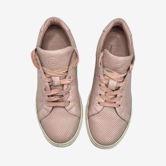 GREATS Royale Perforated Leather Sneakers Pink Blush 8.5 Made in Italy - Picture 7 of 10